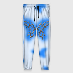 Женские брюки 3D Y2K blue butterfly