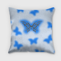 Подушка 3D Y2K blue butterfly