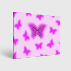 Холст прямоугольный Y2K purple butterfly