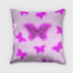 Подушка 3D Y2K purple butterfly