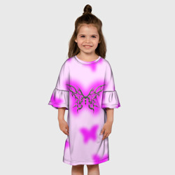 Детское платье 3D Y2K purple butterfly - фото 2