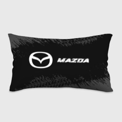 Подушка 3D антистресс Mazda speed на темном фоне со следами шин по-горизонтали