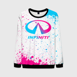 Мужской свитшот 3D Infiniti neon gradient style