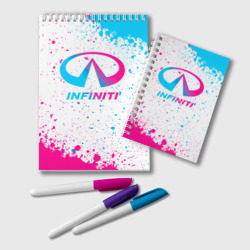 Блокнот Infiniti neon gradient style