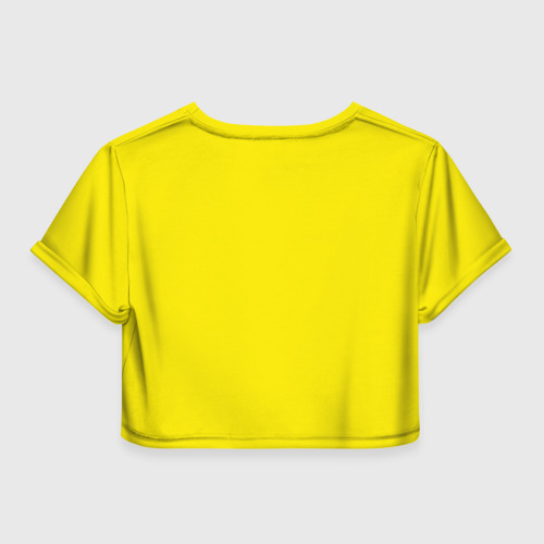 Женская футболка Crop-top 3D Пикачу - весёлый покемон, цвет 3D печать - фото 2