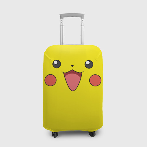 Чехол для чемодана 3D Пикачу - весёлый покемон, цвет 3D печать