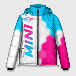 Мужская зимняя куртка 3D Mini neon gradient style по-вертикали