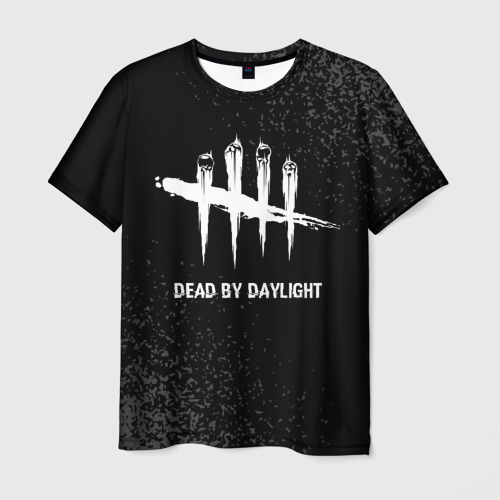 Мужская футболка 3D Dead by Daylight glitch на темном фоне, цвет 3D печать