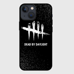 Чехол для iPhone 13 mini Dead by Daylight glitch на темном фоне