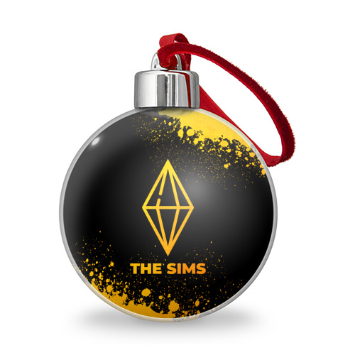 Ёлочный шар The Sims - gold gradient