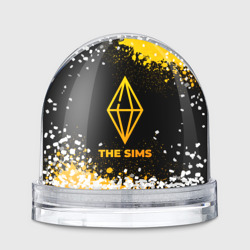 Игрушка Снежный шар The Sims - gold gradient