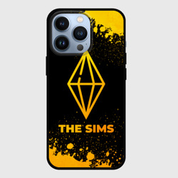 Чехол для iPhone 13 Pro The Sims - gold gradient
