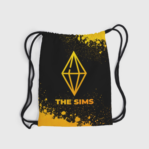 Рюкзак-мешок 3D The Sims - gold gradient - фото 6