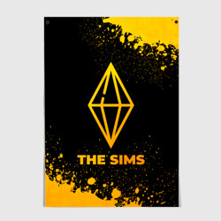 Постер The Sims - gold gradient