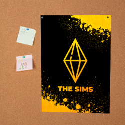 Постер The Sims - gold gradient - фото 2