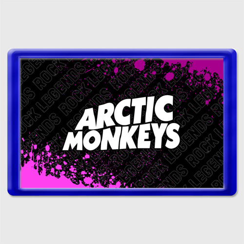 Магнит 45*70 Arctic Monkeys rock legends по-горизонтали, цвет синий