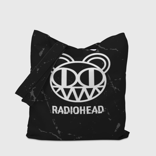 Шоппер 3D Radiohead glitch на темном фоне - фото 4