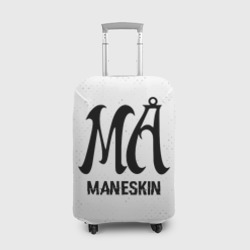 Чехол для чемодана 3D Maneskin glitch на светлом фоне