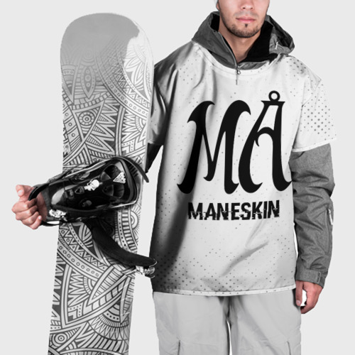 Накидка на куртку 3D Maneskin glitch на светлом фоне, цвет 3D печать