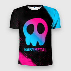 Мужская футболка 3D Slim Babymetal - neon gradient