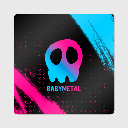 Магнит виниловый Квадрат Babymetal - neon gradient