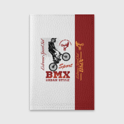 Обложка для паспорта матовая кожа BMX urban style