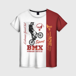 Женская футболка 3D BMX urban style