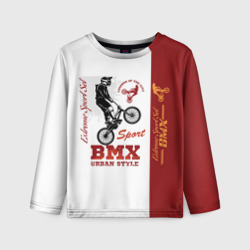 Детский лонгслив 3D BMX urban style