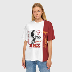 Женская футболка oversize 3D BMX urban style - фото 2