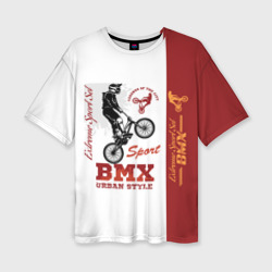 Женская футболка oversize 3D BMX urban style