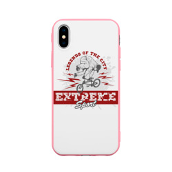 Чехол для iPhone X матовый Extreme sport