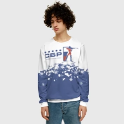 Мужской свитшот 3D СБР - Союз Биатлонистов России - фото 2