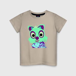 Зверюшка  милое мультяшное животное – Детская футболка хлопок с принтом купить со скидкой в -20%
