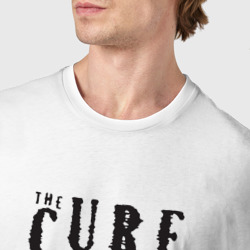 Футболка с принтом The Cure - A Band для мужчины, вид на модели спереди №4. Цвет основы: белый