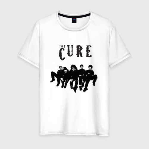 Мужская футболка из хлопка с принтом The Cure - A Band, вид спереди №1