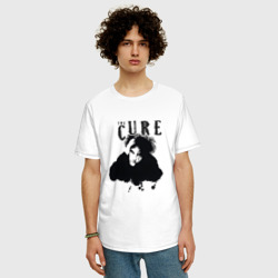 Мужская футболка хлопок Oversize The Cure - Robert Smith - фото 2