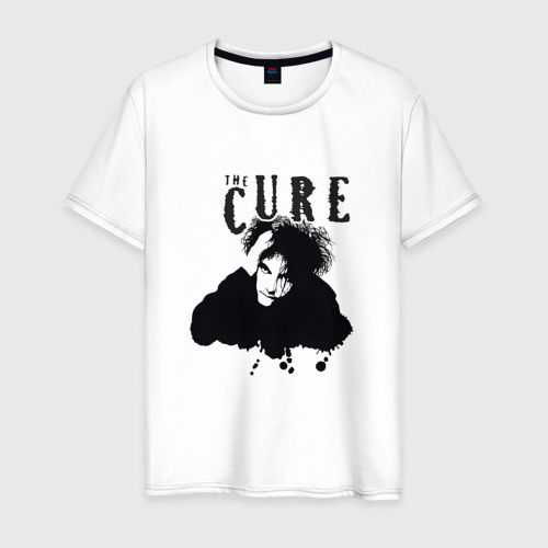 Мужская футболка из хлопка с принтом The Cure - Robert Smith, вид спереди №1