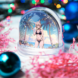 Игрушка Снежный шар Дзета в купальнике - фото 2