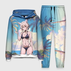 Мужской костюм с толстовкой 3D Дзета в купальнике