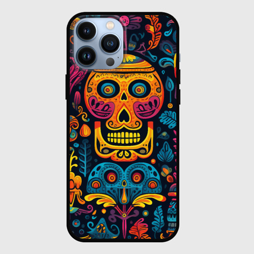 Чехол для iPhone 13 Pro Max с принтом Узор в мексиканском стиле, вид спереди #2