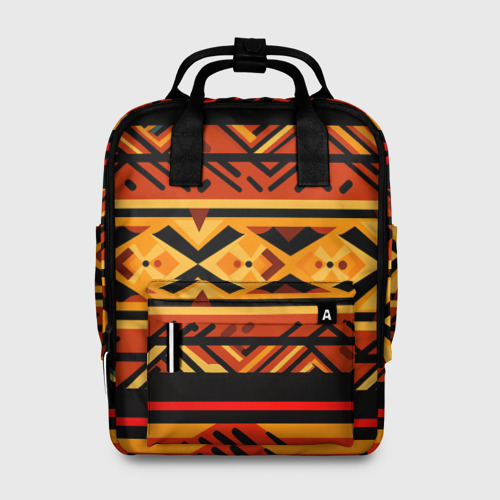 Женский рюкзак 3D с принтом Узор в этническом стиле масаев, вид спереди #2