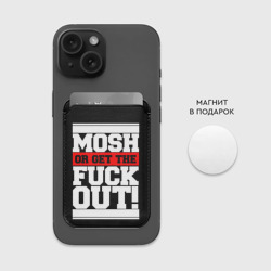 Картхолдер Magsafe магнитный Mosh or get out - фото 2