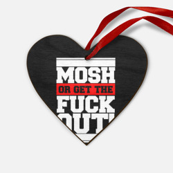 Деревянная игрушка Сердце Mosh or get out
