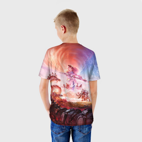 Детская футболка 3D Элой на запретном западе complete edition, цвет 3D печать - фото 4
