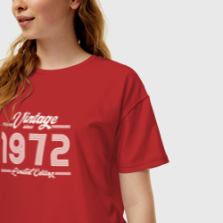 Женская футболка хлопок Oversize Лимитированный выпуск 1972 - фото 2