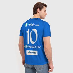 Мужская футболка 3D Неймар форма Аль-Хиляль 23-24 домашняя - фото 2