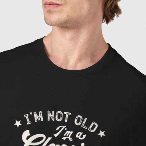 Мужская футболка хлопок Классика 1972, цвет черный - фото 6