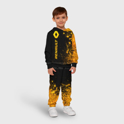 Детский костюм с толстовкой 3D Renault - gold gradient по-вертикали - фото 2
