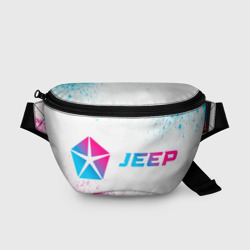 Поясная сумка 3D Jeep neon gradient style по-горизонтали