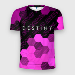 Мужская футболка 3D Slim Destiny pro gaming посередине